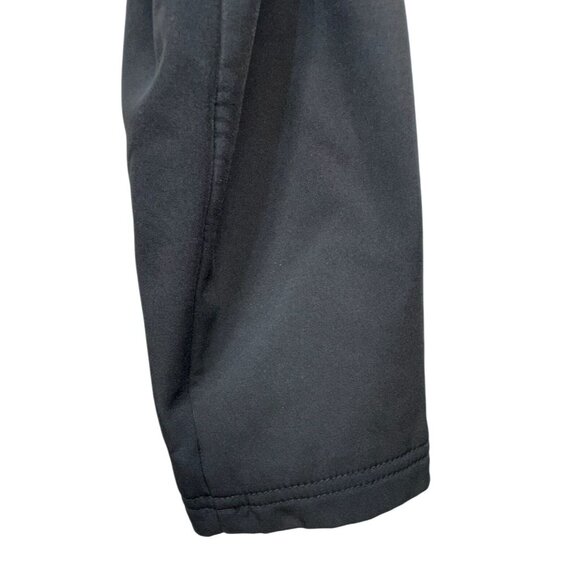 St. Johns Bay Womens Hooded Coat Button & Zipper Closure Medium Black Polyester - Picture 9 of 13